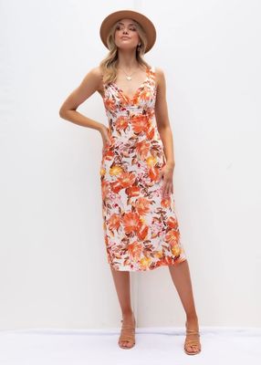 Vêtement à manches minces et sans manches V Collier Vêtement floral Femmes Fibre de polyester