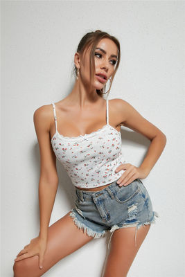 Petit Vêtement Fresh Camisole Vêtement Floral Lace Vêtement Top Patchwork Suspenders Mode
