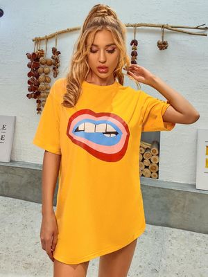 T-shirt décolleté confortable et élégant T-shirt en coton en coton pour femmes T-shirts en coton en coton