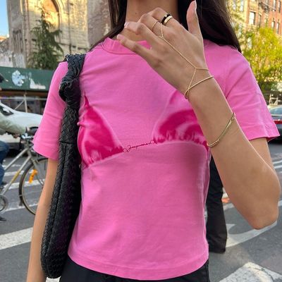 T-shirt décolleté confortable et élégant T-shirt sexy à manches courtes