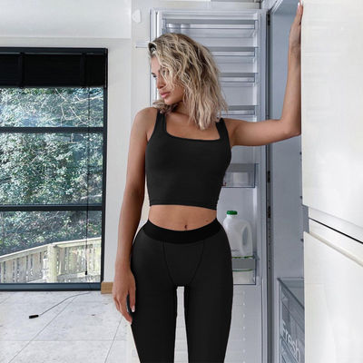 Vêtements de sport sexy sans manches Mode Slim Fit Vêtements de yoga pour femmes