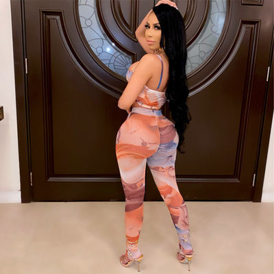 Tissu de sport sexy avec fermeture à glissière et pantalon
