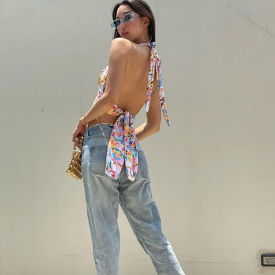 Veste à corde à rayures pour femmes