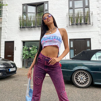 Nouveau gilet à manches en dentelle à bord ondulé pour femmes