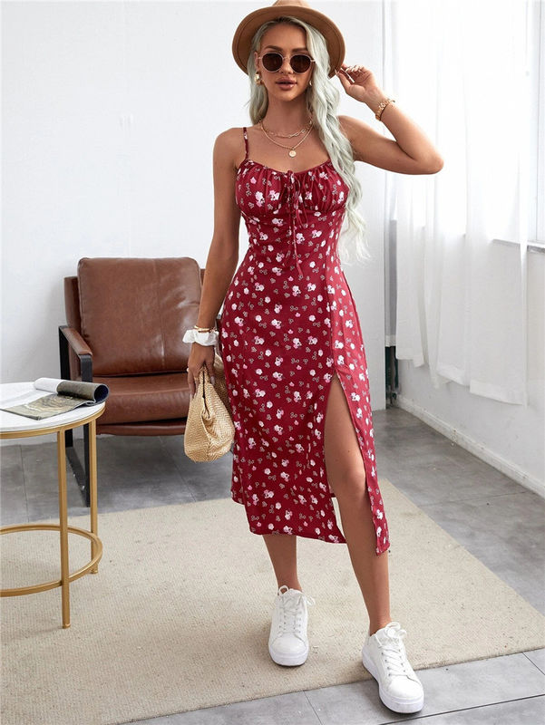 Des robes florales élégantes multicolores Pour les femmes